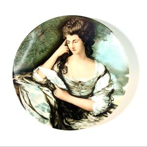 “Mrs. John Douglas” Classical Painting Vintage Collectible Plate